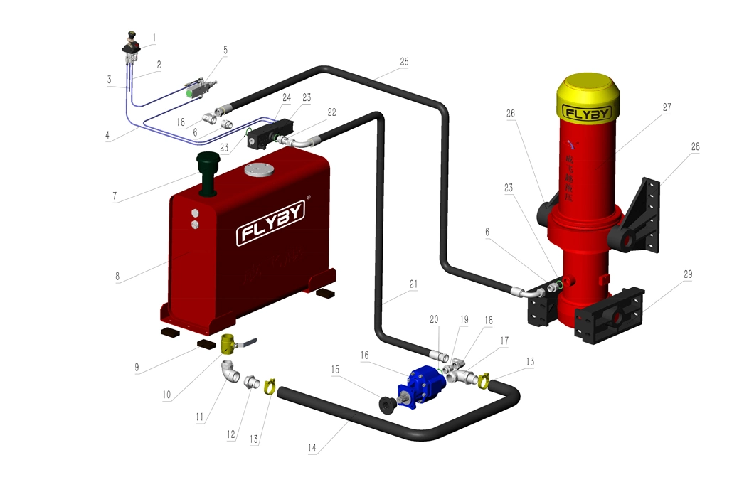 Factory Sale Hydraulic Oil High Pressure Gear Pump for Dump Truck